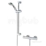 Polished Chrome Frenzy Frenzy Thermostatic Shower Valve With Riser Kit