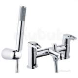 Bristan Sm Bsm C Polished Chrome Smile Deck Double Handle Mount Bath Shower Mixer