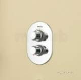 Polished Chrome Artisan Artisan Dual Flow Recessed Thermostatic Shower Valve