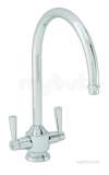 Carron Phoenix 2t0973 Chrome Arterian Chrome Double Handle Kitchen Tap