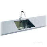 Deca Polished Kitchen Sink With Deep Single Bowl 410x460mm