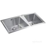 Carron Phoenix 101.0188.474 Ss Ergo Kitchen Sink Workcentre With Right Hand Small Bowl