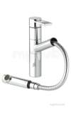 Chrome Nautilux Pull Out Chrome Single Handle Kitchen Tap With Pull Out Spray