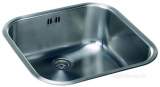 Carron Phoenix 101.0066.522 Ss Pacifica Spacious Single Bowl Kitchen Sink 445 X 415mm