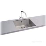 Carron Phoenix 122.0155.132 Ss Tetra Kitchen Sink With Deep Single Bowl 560x460mm