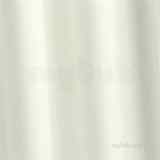 Croydex Af159017 Ivory Plain Bathroom Water Resistant Fabric Shower Curtain