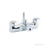 Deva Elan106/dm Chrome Elan Chrome Double Handle Deck Mount Bath Shower Mixer