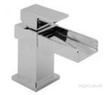 Deva Spa313 Chrome Sparkle Chrome Short Waterfall Basin Mixer Tap