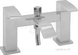 Deva Swo106 Chrome Swoop Chrome Deck Mount Bath Shower Mixer With Shower Kit