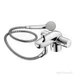 Ideal Standard Chrome Ceramix Blue Double Knob Thermostatic Bath Filler With Handset