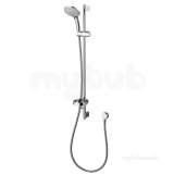 Ideal Standard Chrome Idealrain Shower Kit With 140mm 3 Function Hand Set 900mm Rail And 1.8 M Hose