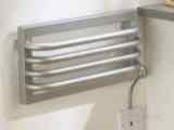 Pole2345s Silver Poll Kitchen 230x450 Silver Electric Kitchen Towel Rail 22mm