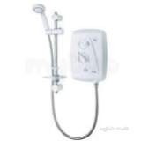 Triton Sp8007zff White/chrome T80z Fast-fit 7.5 Kw Electric Shower With Chrome Fittings