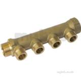 Henco Sm1499 4 Port Manifold 1x1/2