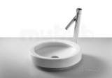 Roca Orbita 420mm No Tap Holes On Countertop Basin Wh