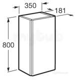 Roca Meridian-n Unik 350 X 200 Column Unit M/wh