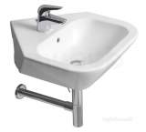 Roca Nexo 500 X 545mm One Tap Hole Corner Basin White