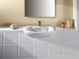 Roca Senso 560 X 460mm One Tap Hole S/rec Basin White