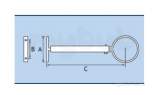 Plain 2.5 Inch Rw Pipe Clip 10 Inch Ext Rw1/364