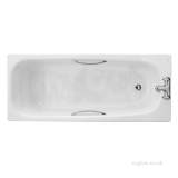 Shallow Bath 1500x700 2 Tap Slip Resist Inc Grips Sb1372wh