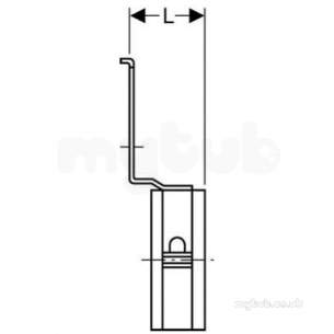 Geberit Mepla Mlcp Pipe System -  Mepla Pipe Bracket 50-56 Trap Connection 601.741.00.1