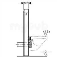 Geberit Commercial Sanitary Systems -  Monolith For Wall Mounted Wc White Glass