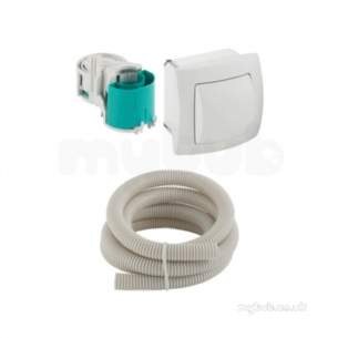 Geberit Commercial Sanitary Systems -  Hytouch Hand Push Button Single Flush 115 941 11 1