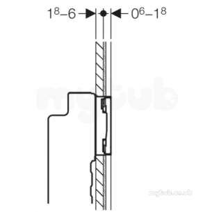 Geberit Commercial Sanitary Systems -  Sigma60 Dual Flush Plate Brushed Chrome