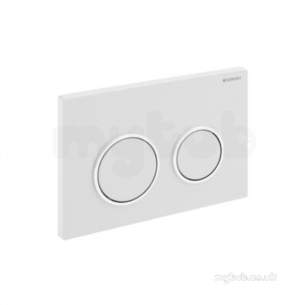 Geberit Commercial Sanitary Systems -  Kappa21 Dual Flush White/gloss Chrome