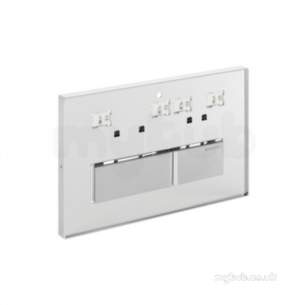 Geberit Commercial Sanitary Systems -  Sigma50 Dual Flush Plate For Up320 Av 115 785 00 1