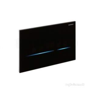 Geberit Commercial Sanitary Systems -  Sigma80 D/f Touchless For 12cm Blk Glass