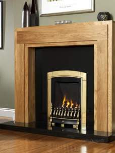 Flavel Gas Fires -  Flavel Caress S/line Sc Brass Fire Ng