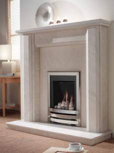 Flavel Gas Fires -  Flavel Windsor He Mc Pebble Cont Chrome