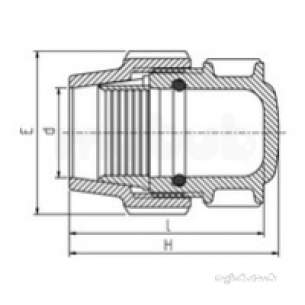 Plasson Fittings -  25mm Plasson End Plug 7120 7120d00