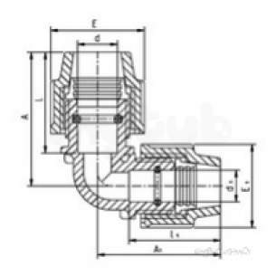 Plasson Fittings -  25mm X 20mm Plasson Reducing Elbow 7510