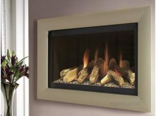 Flavel Gas Fires -  Flavel Jazz Rc Black/champagne Trim Ng