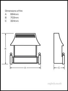 Flavel Gas Fires -  Flavel Renoir Lfe Rc Bronze Gas Fire Ng