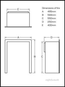 Flavel Gas Fires -  Flavel Richmond Sc Gas Fire Ng Brass