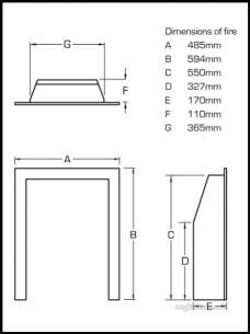 Flavel Gas Fires -  Flavel Linear Pebble Gas Fire Ng