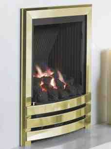 Flavel Gas Fires -  Flavel Linea Pf Mc Brass Cont Coal Ng