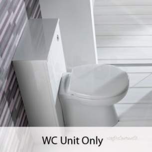 Eastbrook Furniture -  Oslo Wc Unit Only White 1.287