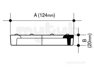 Channel Drainage -  Wavin Slotted Grate C.i. Inlay-0.5m