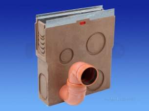 Channel Drainage -  Wavin Skcr Sump 0.5m Odour Trap 100skcr905