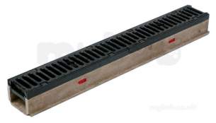 Channel Drainage -  Wavin Piccolo Sks 100mm X 1m 100sksp100