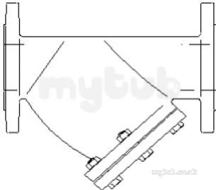 Oventrop Industrial Valves and Actuators -  Cast Iron Y Type Strainers 1122046ni