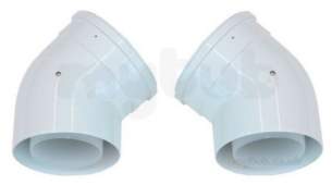 Commercial Ancillaries Cylinders and Rigs -  Vaillant 45 Degree Bend 110/160mm X2