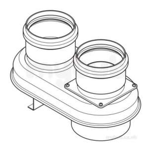 Baxi Domestic Gas Boilers -  Baxi Multifit Twin Flue Adapter Blr Mk2