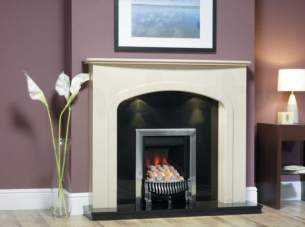 Katell Surrounds Hearths Mantels -  Katell Kelso 54 Inch Surrnd Marfil Lights