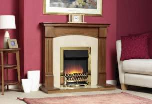 Katell Electric Suites -  Kielder Chrome Electric Suite Golden Oak