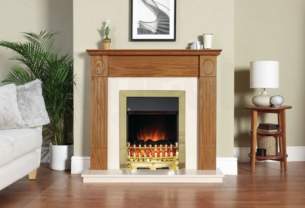 Katell Electric Suites -  Katell Elsdon Golden Oak Suite Brss Fire